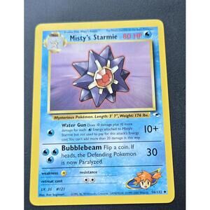 Misty's Starmie Pokemon Card 56/132